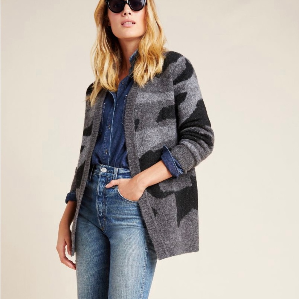 Jodi Camo Cardigan - Anthropologie